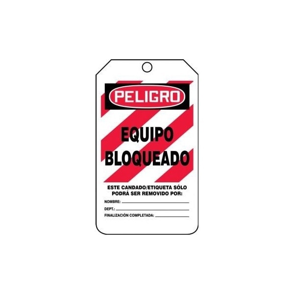 Accuform Signs MLT418CTP Lockout Tag, Legend "Danger Locked Out DO NOT - View #5